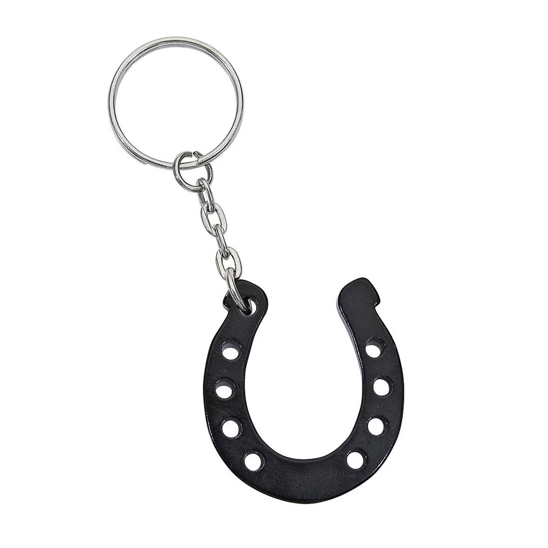 Horseshoe Keychain - Black