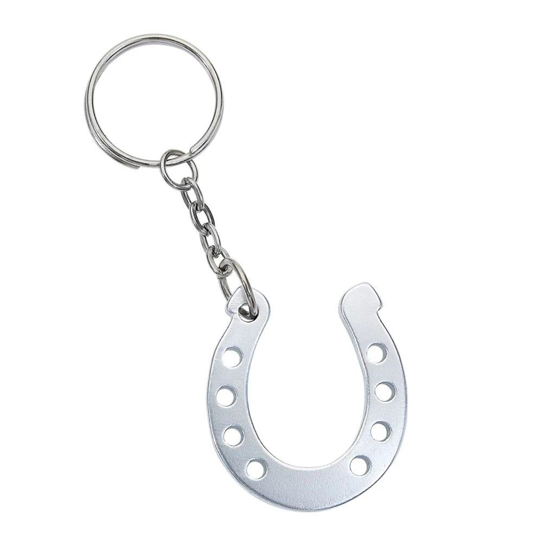 Horseshoe Keychain - Silver