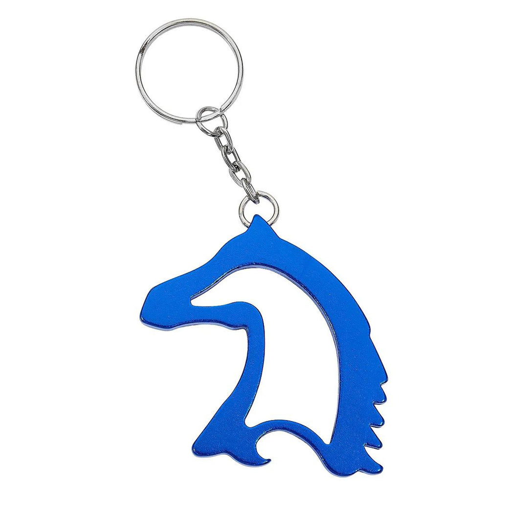 Rearing Horse Keychain - Blue