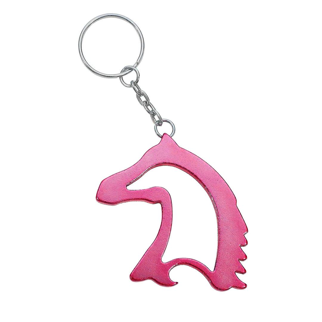 Rearing Horse Keychain - Pink