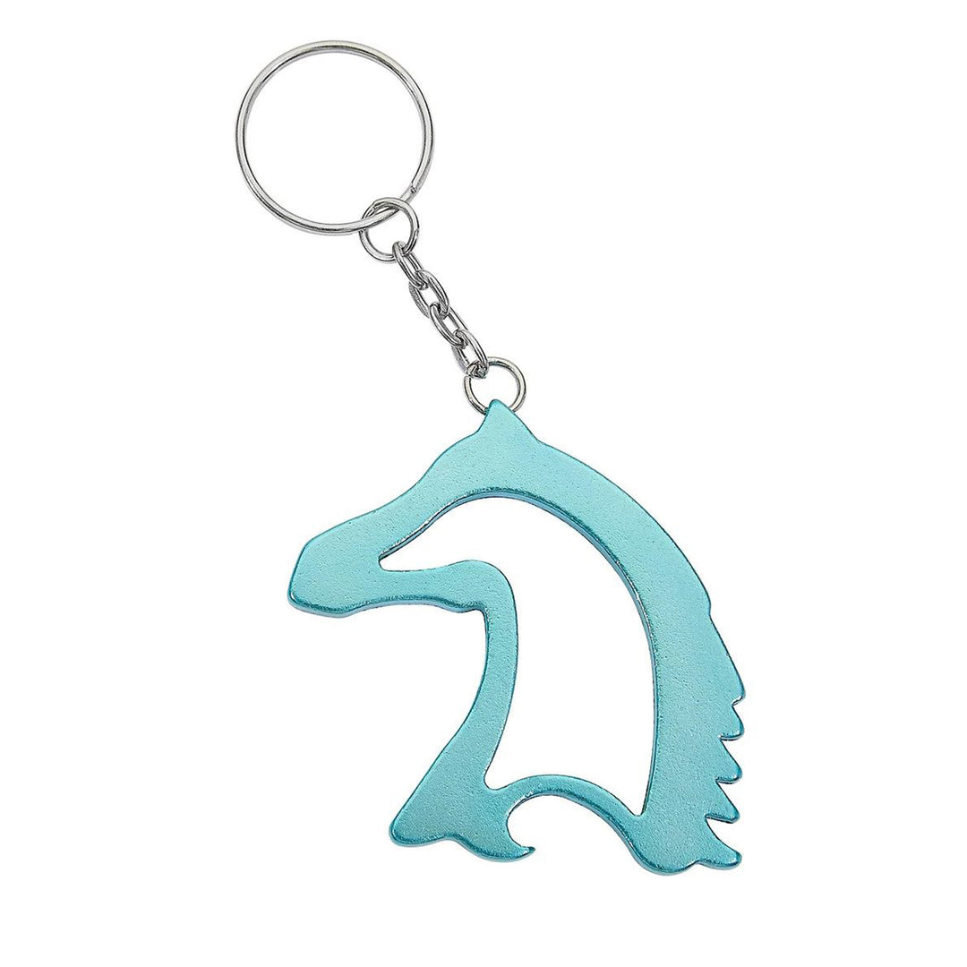 Rearing Horse Keychain - Turquoise