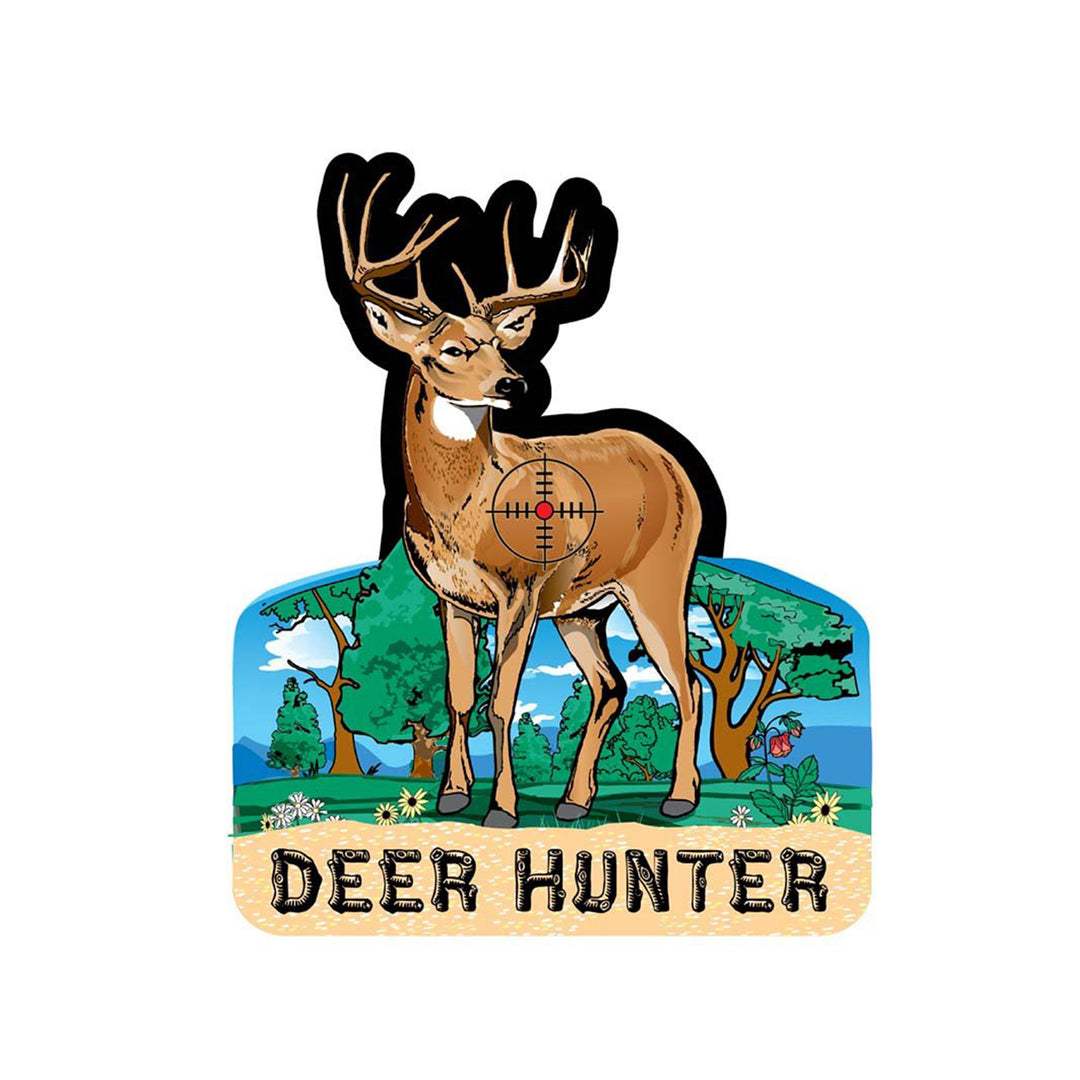Deer Hunter Die-cut Magnet