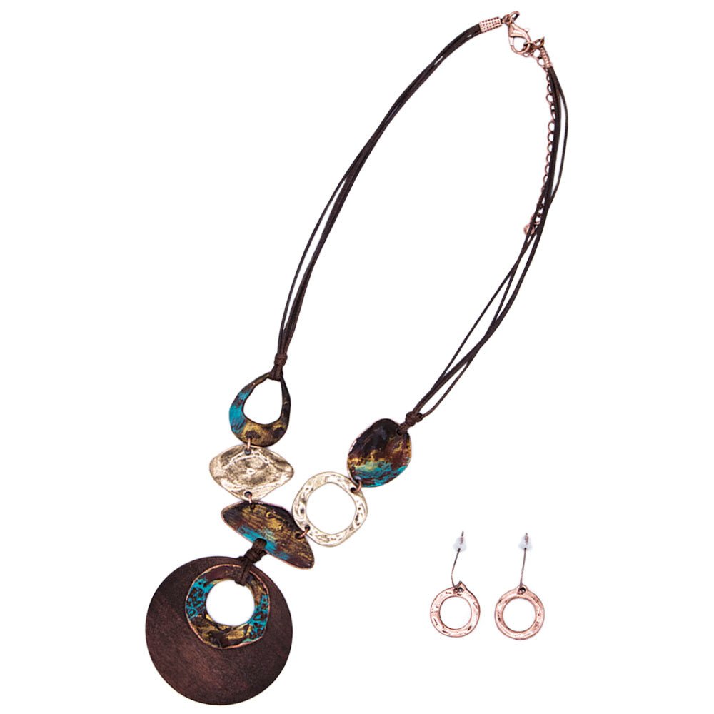 Necklace with Large Round Pendant