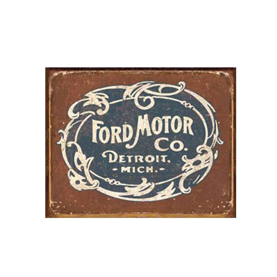 Ford Motor Co Tin Sign
