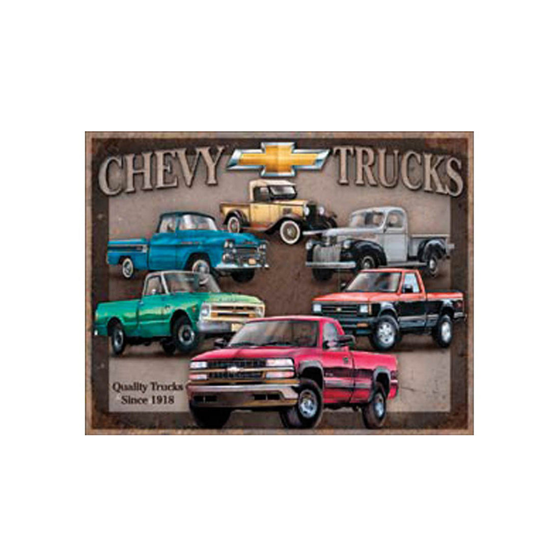 Chevy Trucks Tin Sign