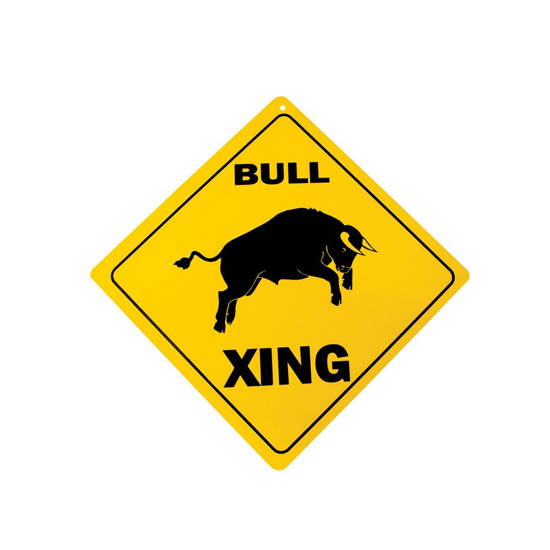 Bull Crossing Sign