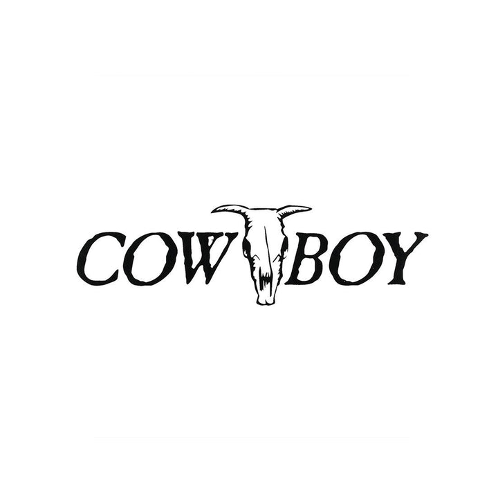Cowboy &amp; Steer Skull Sticker