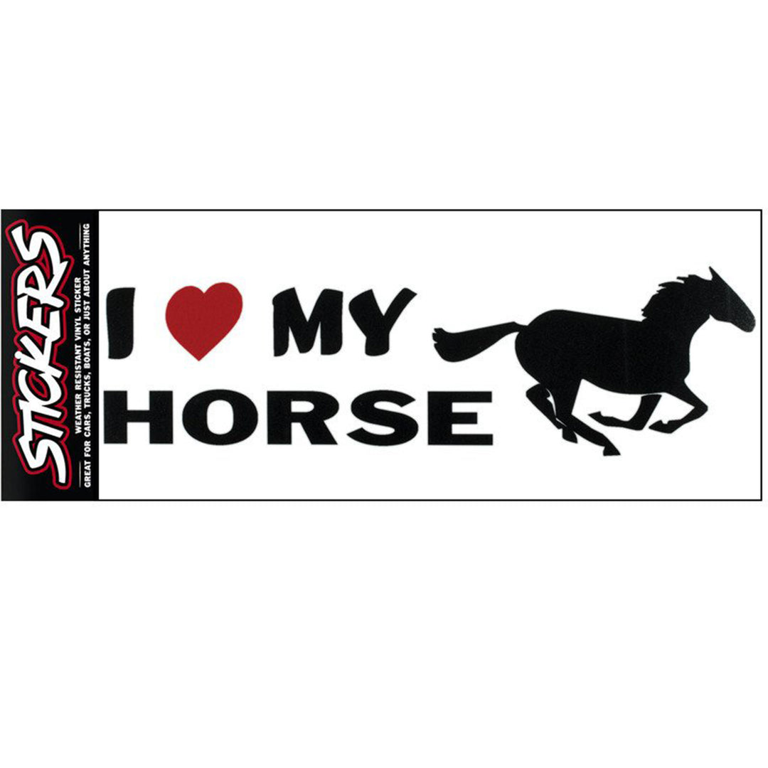 I Love My Horse Sticker