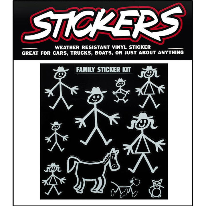 Cowboy Family Sticker