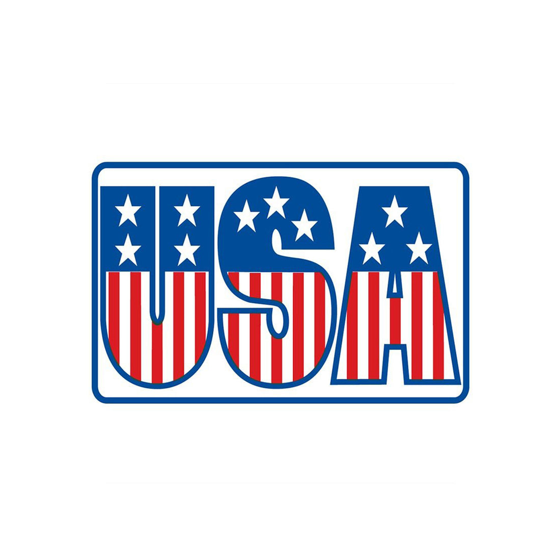 Stars &amp; Stripes on USA Sticker