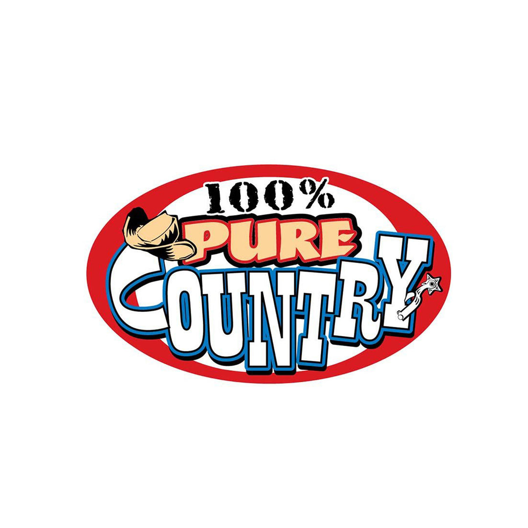 100% Pure Country Oval Sticker