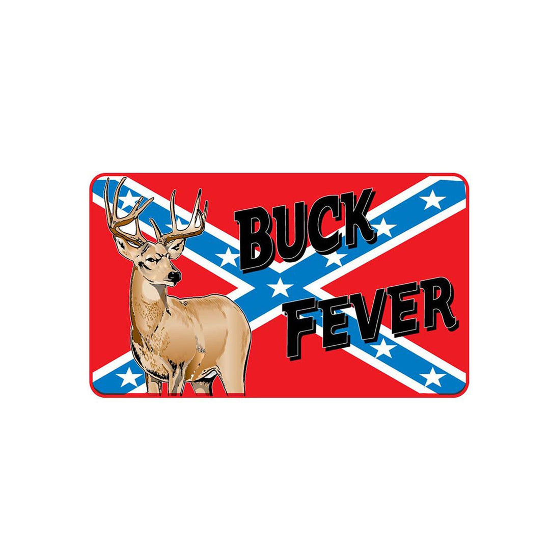 Buck Fever &amp; Rebel Flag Sticker