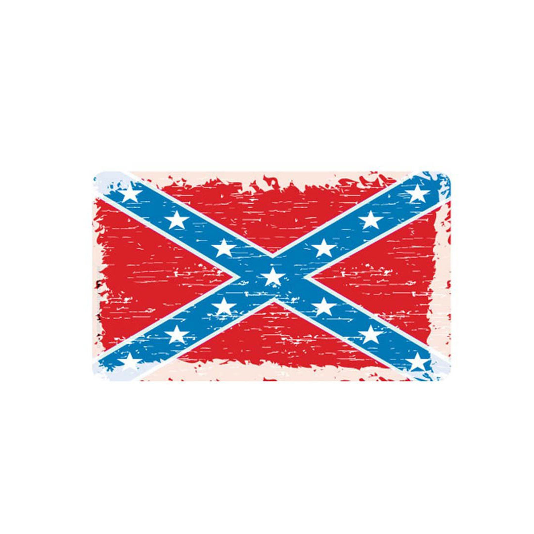 Distressed Rebel Flag Sticker