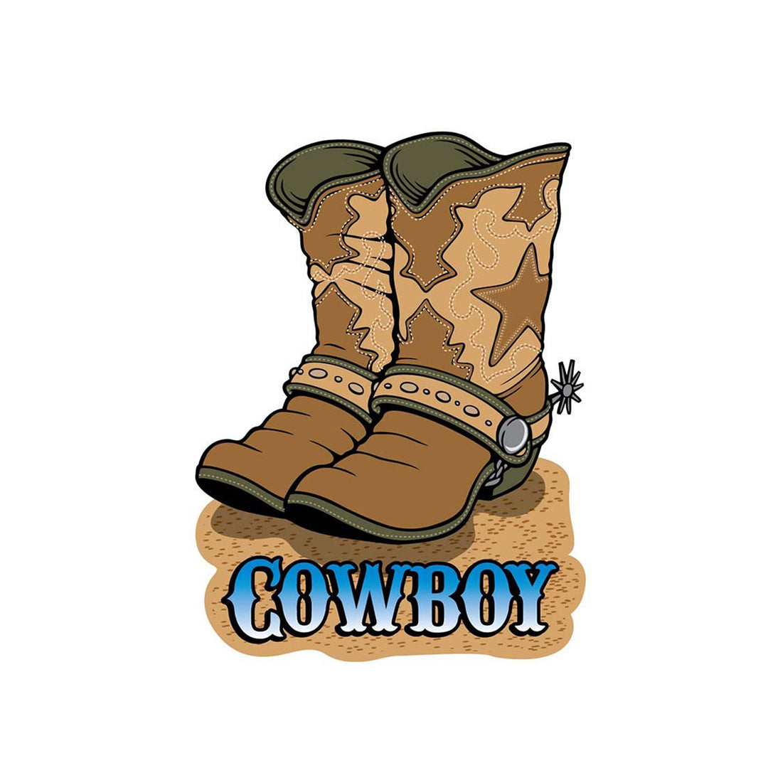 Cowboy Boots Die-cut Sticker