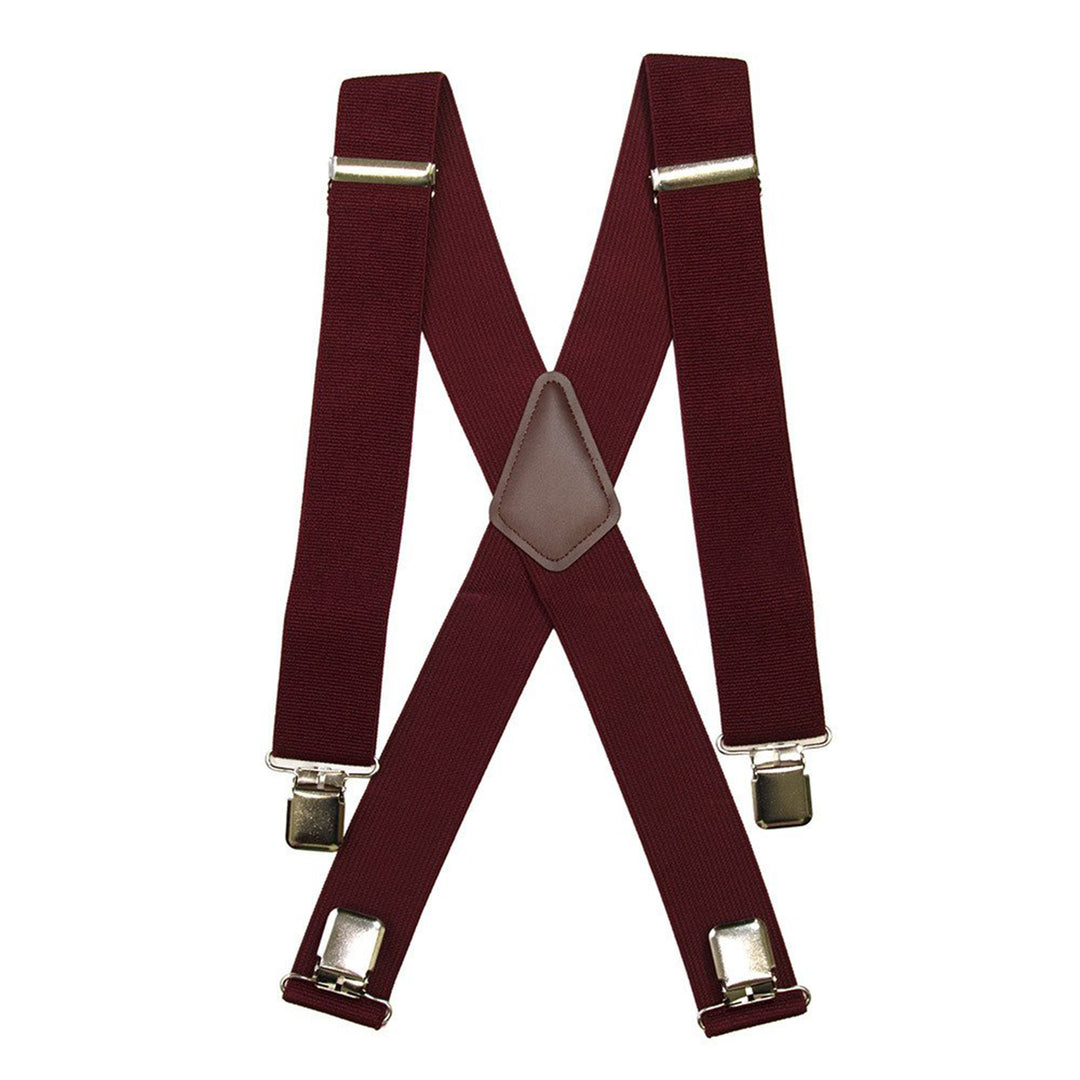 Burgundy Suspenders
