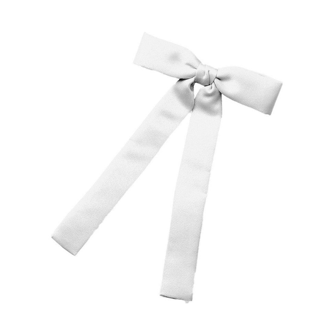 Colonel Tie with Clip-on Band - White