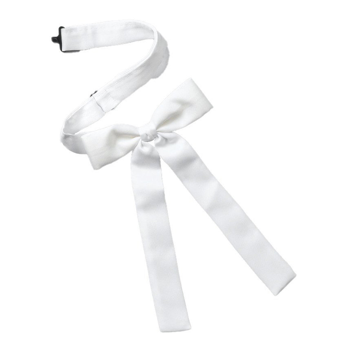 Colonel Tie with Adjustable Band - White