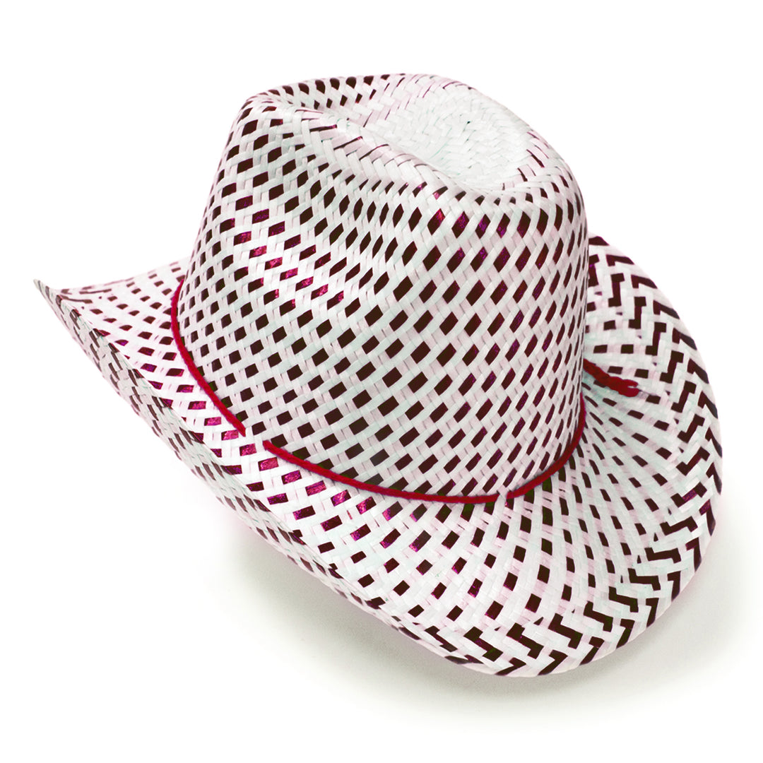Toddler Straw Hat - Burgundy