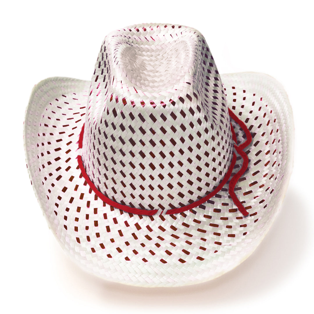 Toddler Straw Hat - Burgundy
