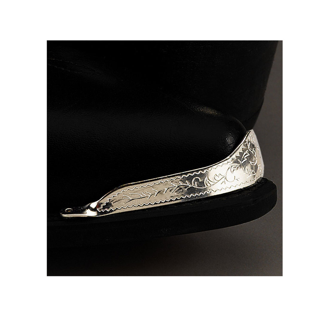 Engraved Silver Boot Tips - 2