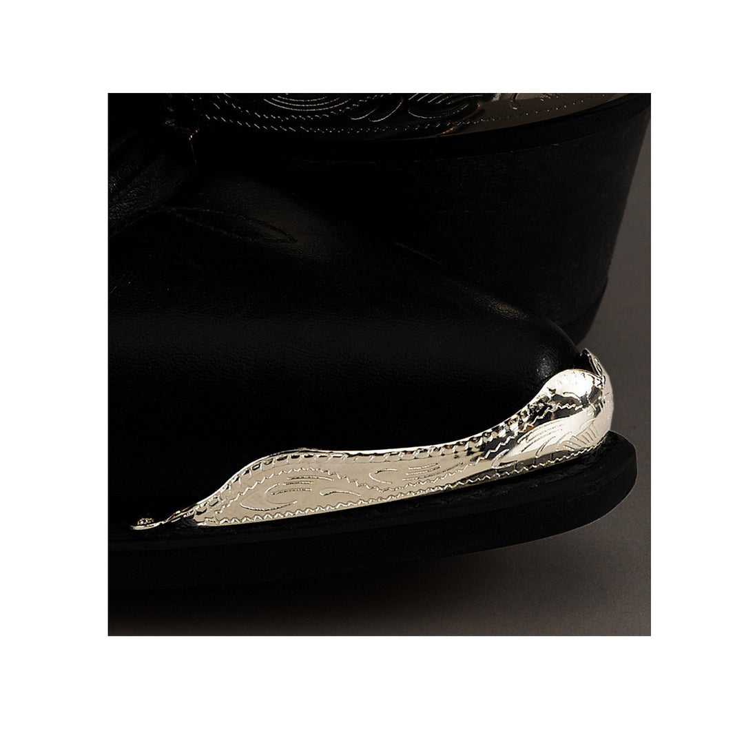 Engraved Silver Boot Tips - 33