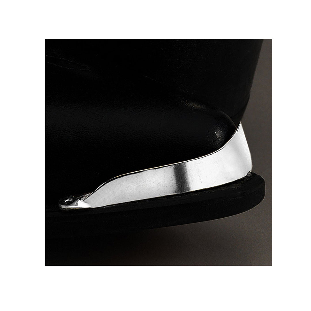 Smooth Silver Boot Tips