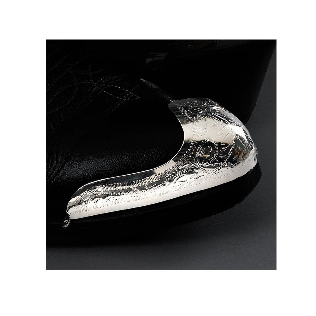 Engraved Silver Boot Tips - 47