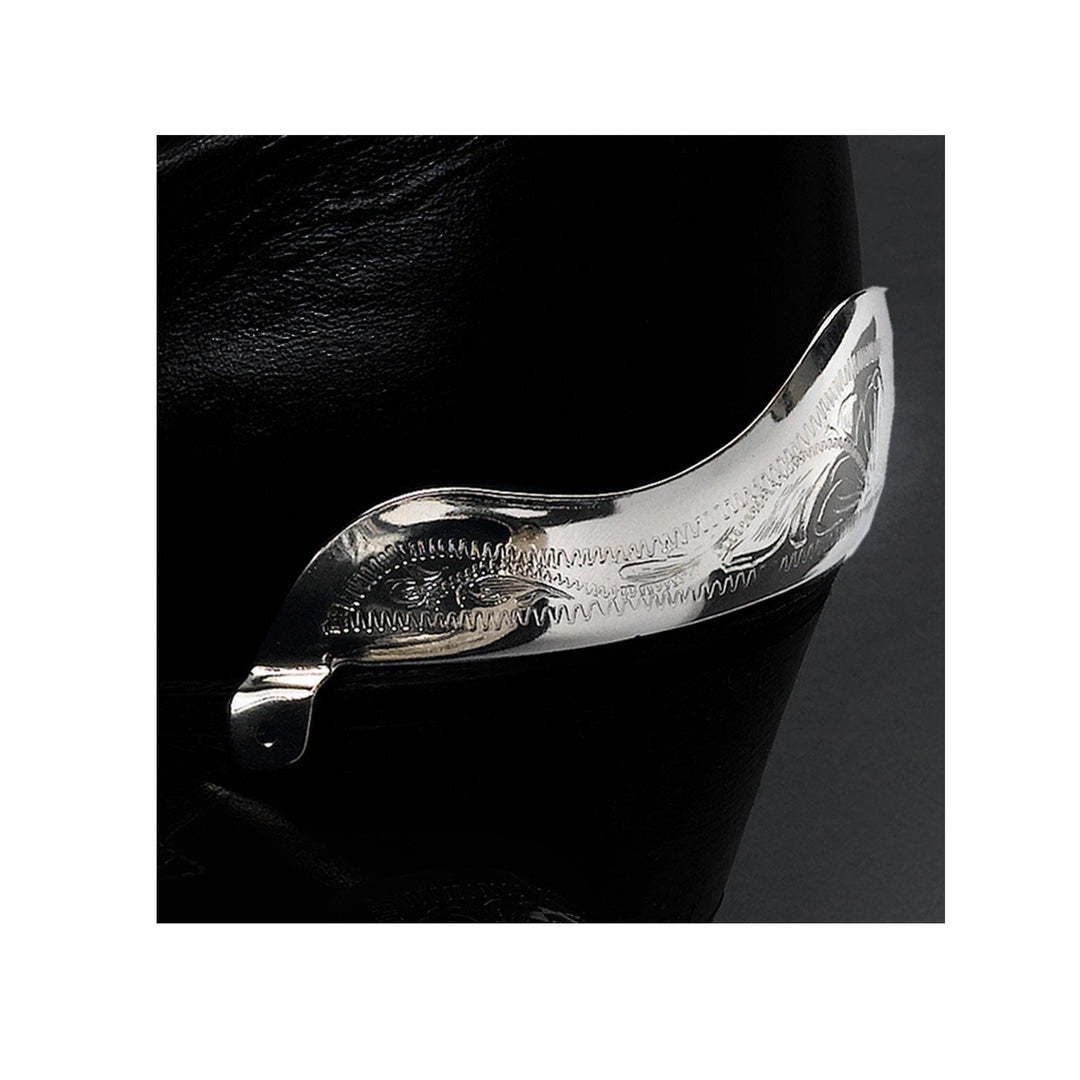 Engraved Silver Heel Guards - 48