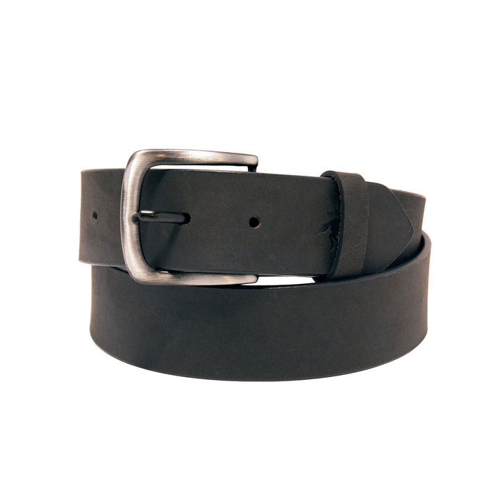 Core Western Top Grain Leather Plain Belt - Black