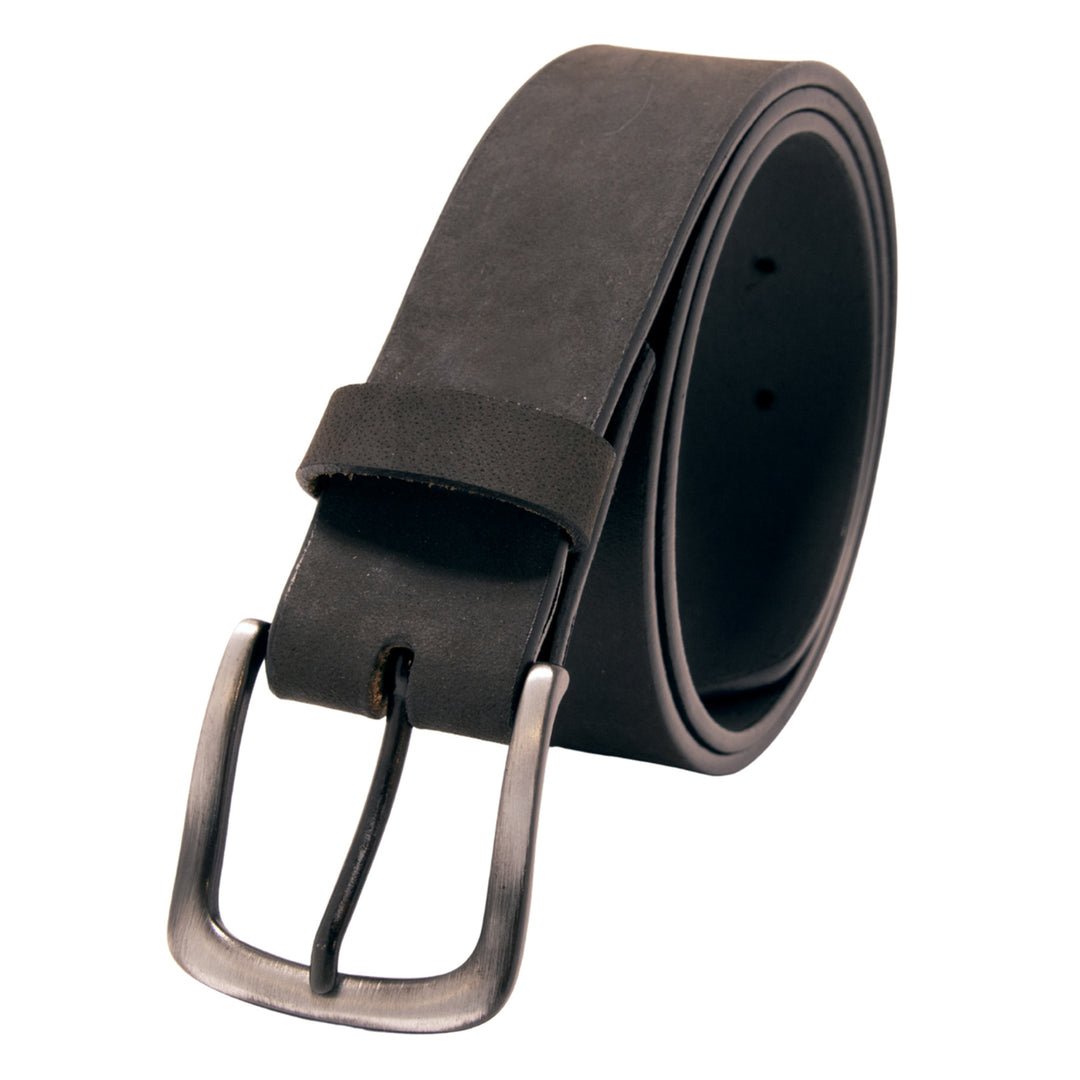 Core Western Top Grain Leather Plain Belt - Black