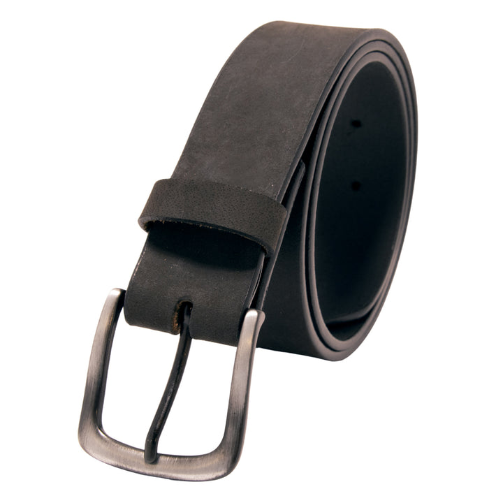 Core Western Top Grain Leather Plain Belt - Black