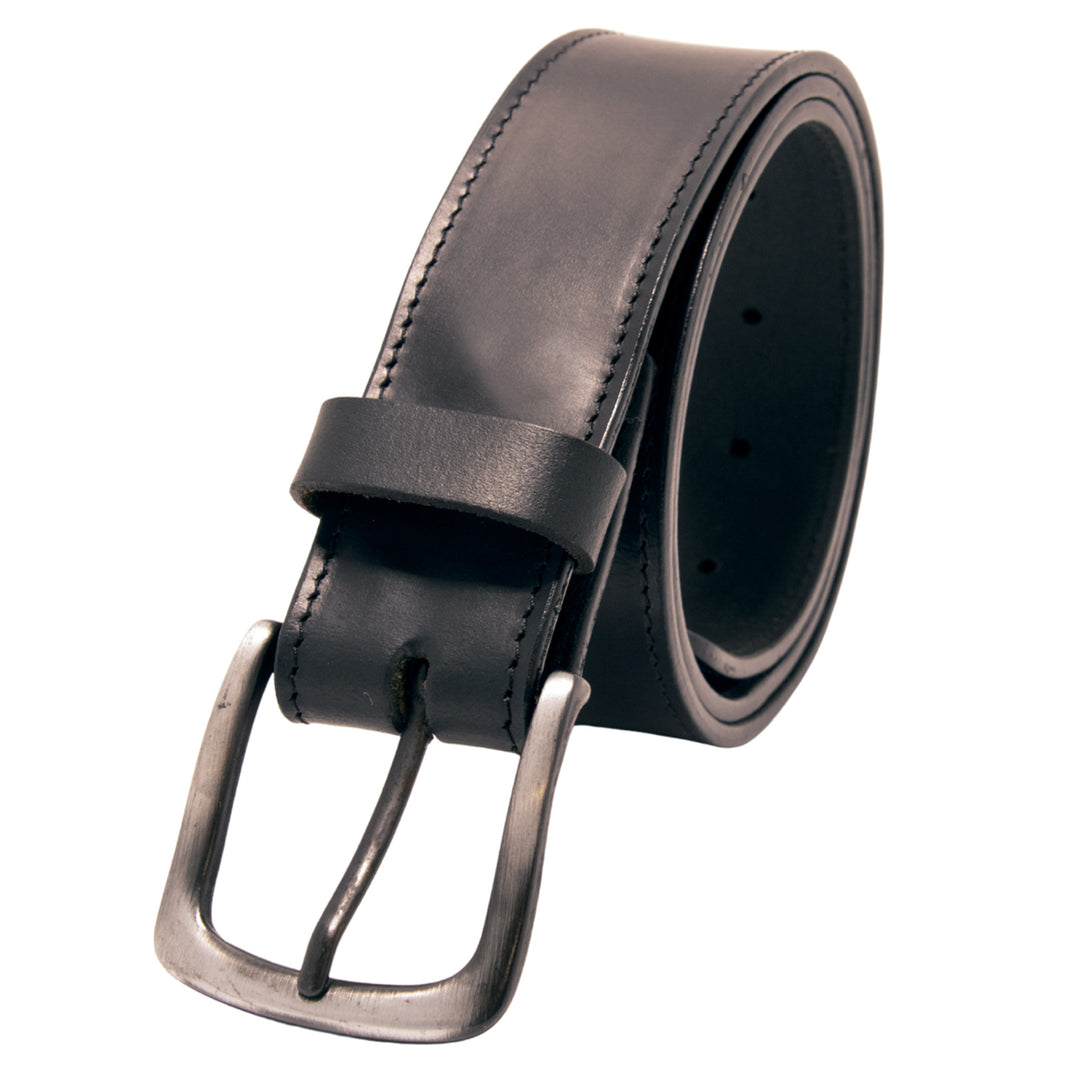 Core Western Top Grain Leather Belt, Triangle Design - Black