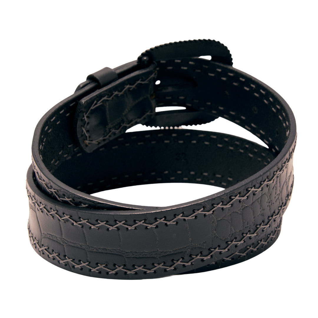 Gator Western Top Grain Leather Belt - Black
