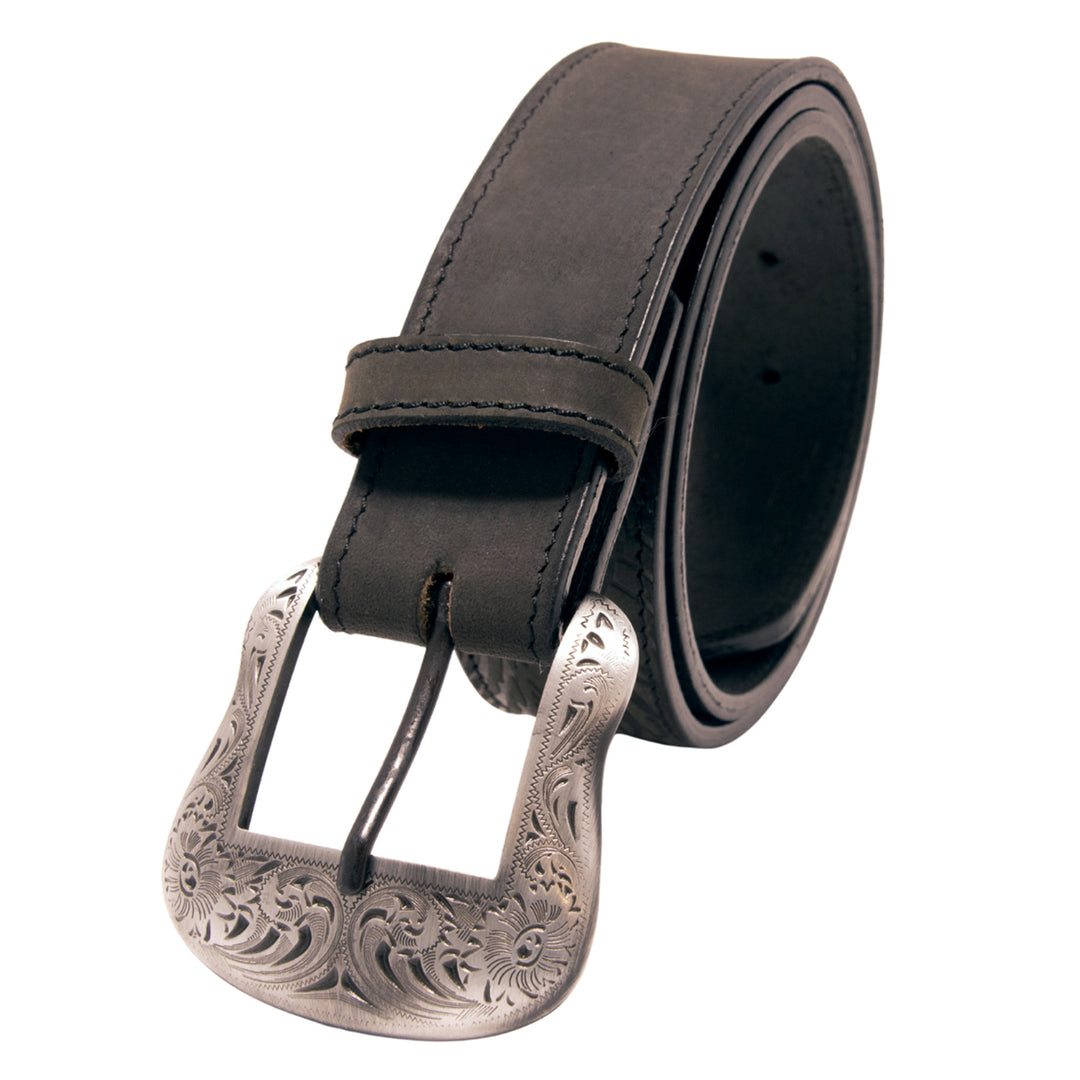 Eagle Top Grain Leather Belt - Black