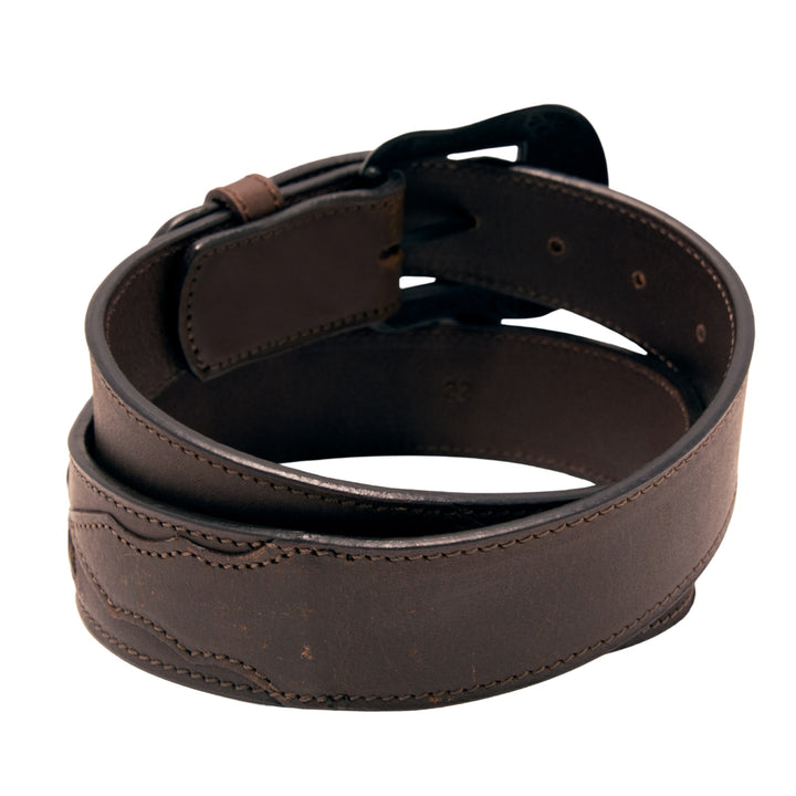 Eagle Top Grain Leather Belt - Brown