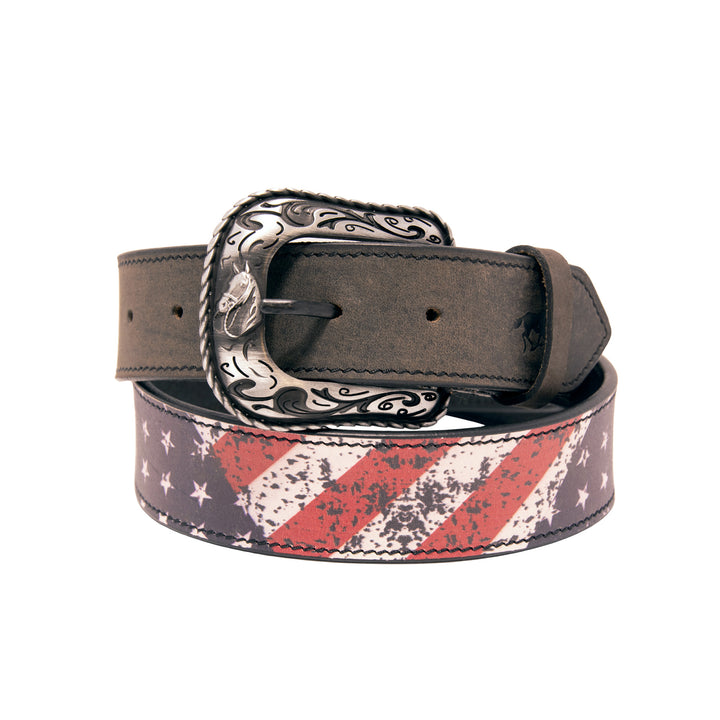 Americana Top Grain Leather Belt - Black