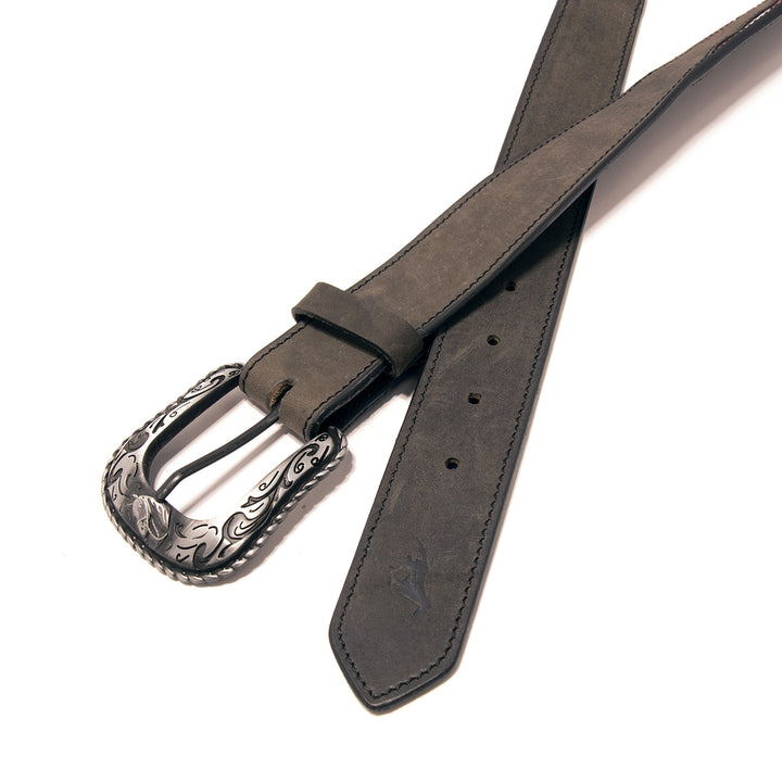 Americana Top Grain Leather Belt - Black