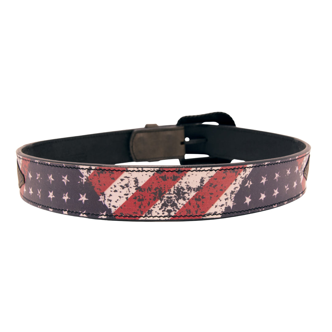Americana Top Grain Leather Belt - Black