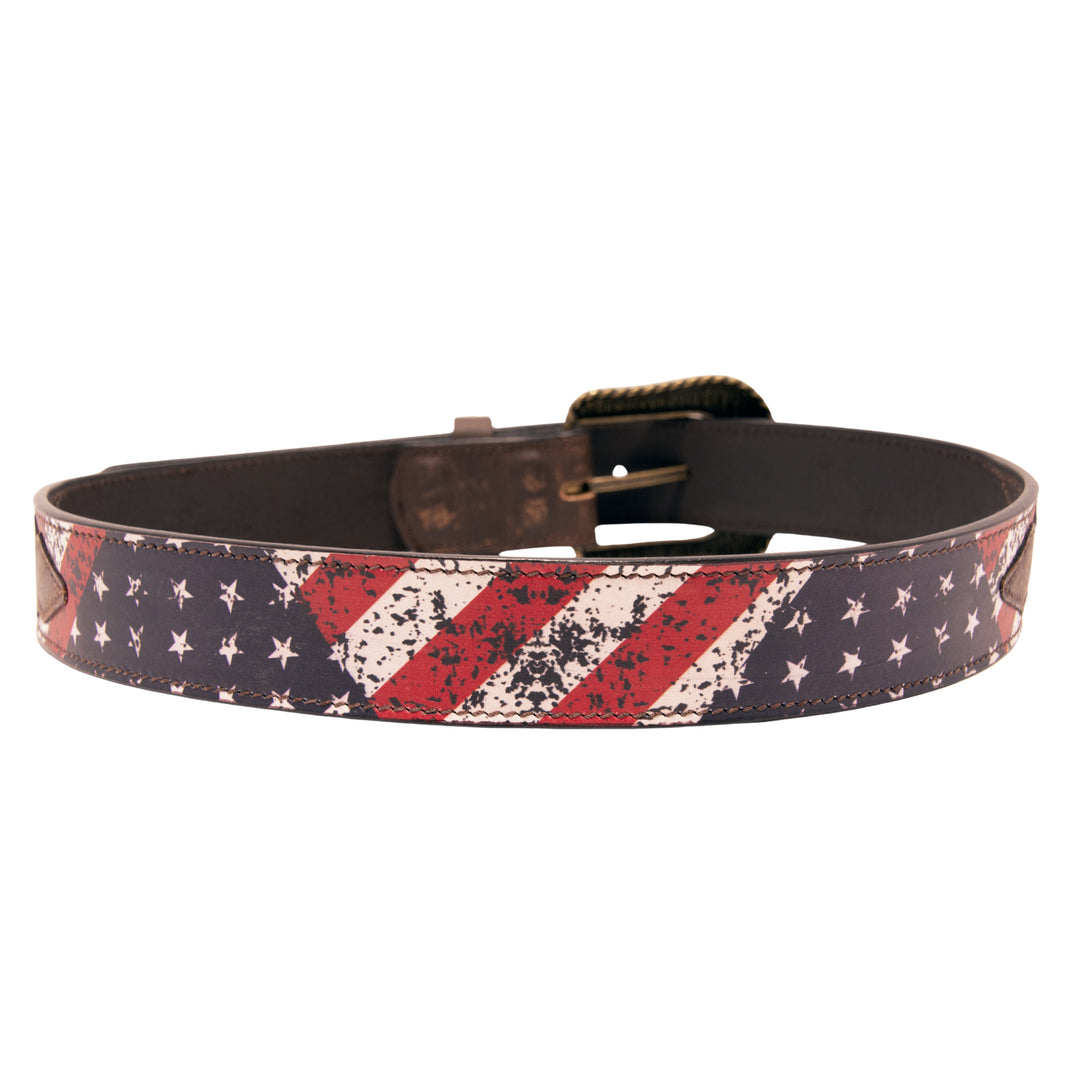 Americana Top Grain Leather Belt - Brown
