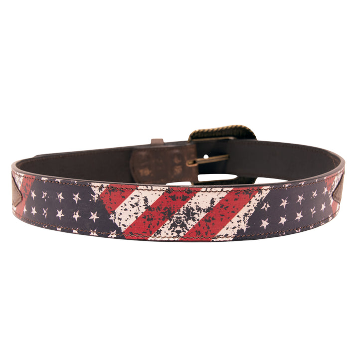 Americana Top Grain Leather Belt - Brown