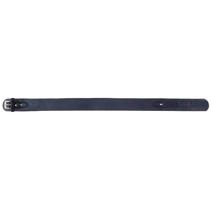 Black Smooth Leather Holster Belt