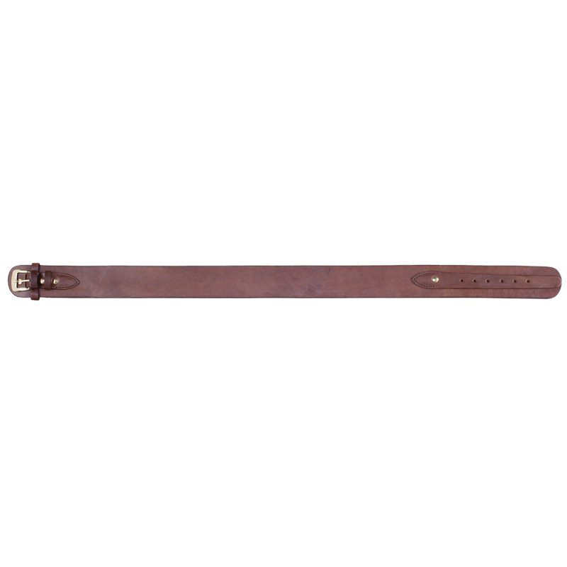 Chocolate Smooth Leather Holster Belt