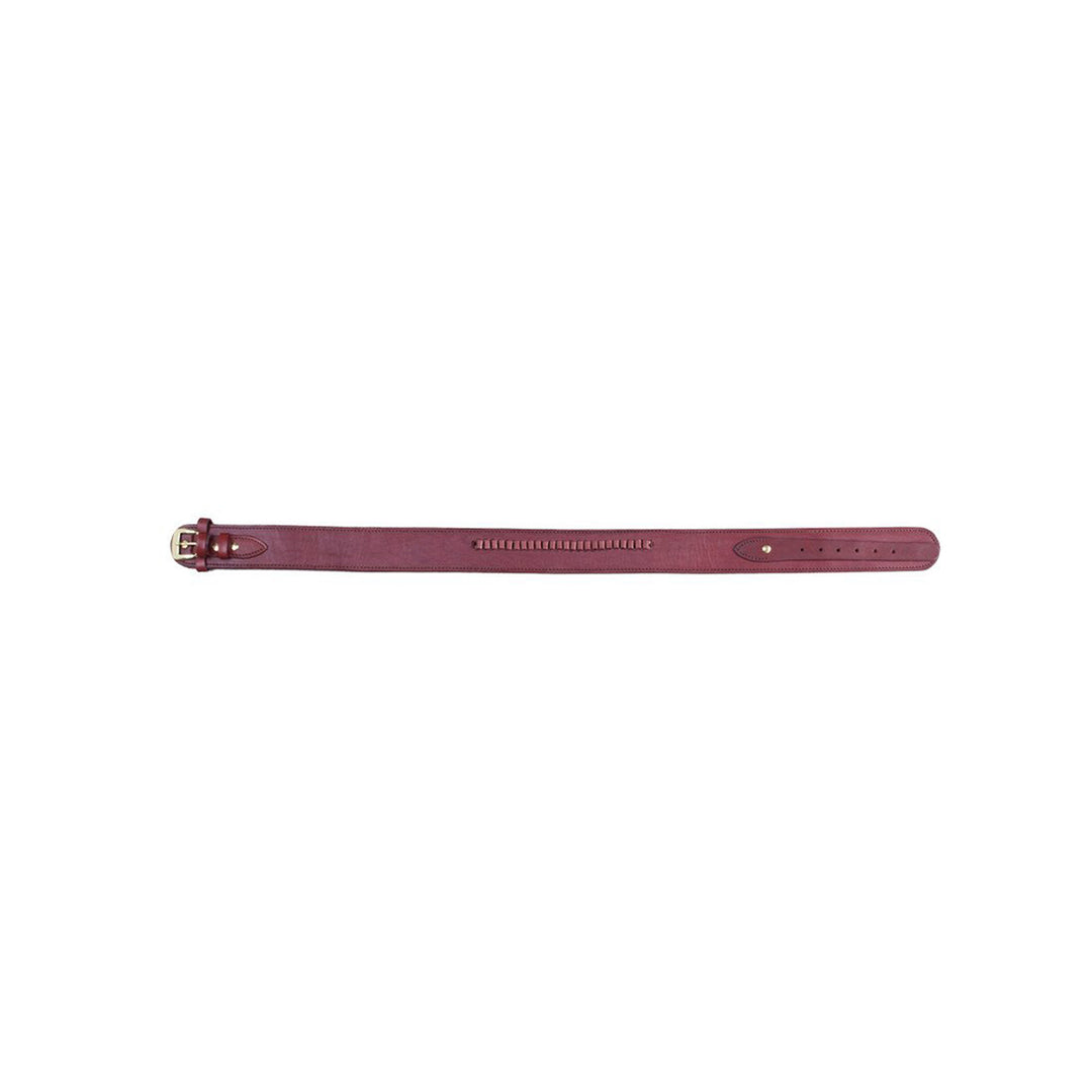 Wine .22 Caliber Smooth Leather Cartridge Holster Belt