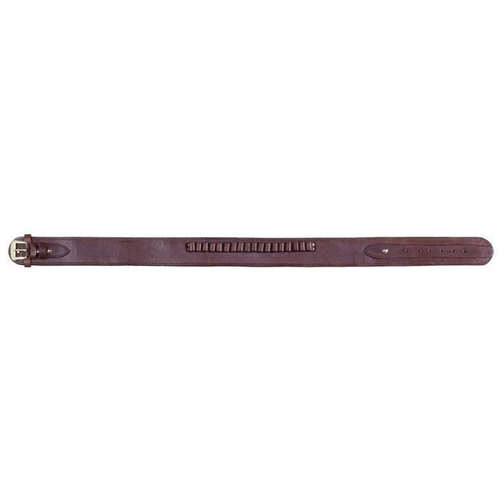 Chocolate.45 Caliber Smooth Leather Cartridge Holster Belt